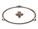 Brown microwave turntable roller ring and coupler set