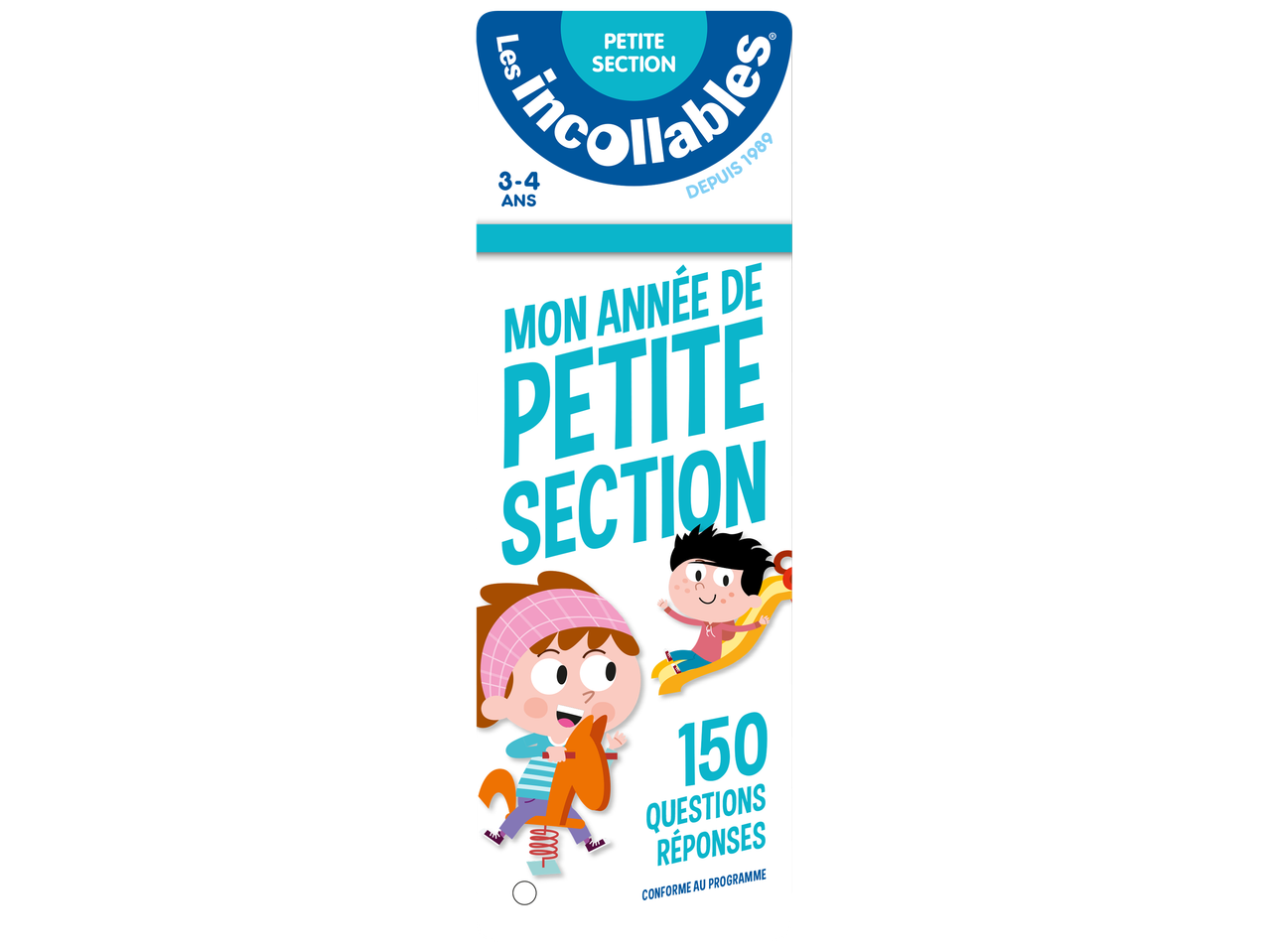 Livre d'activités pour enfants de 3-4 ans, 'Mon année de petite section', avec 150 questions-réponses.