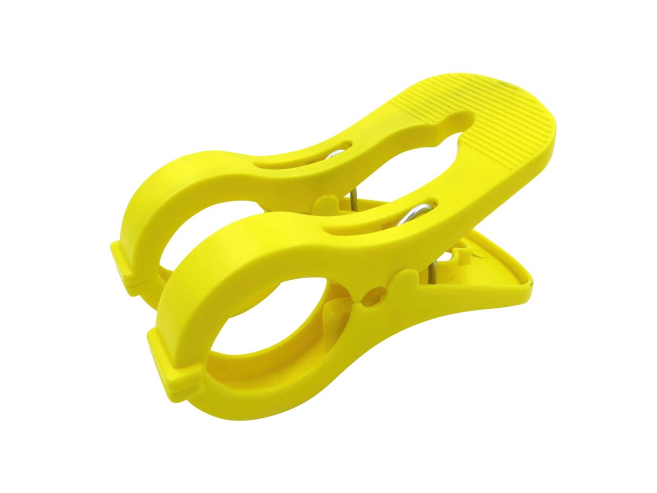 Molletta per bucato gialla in plastica.