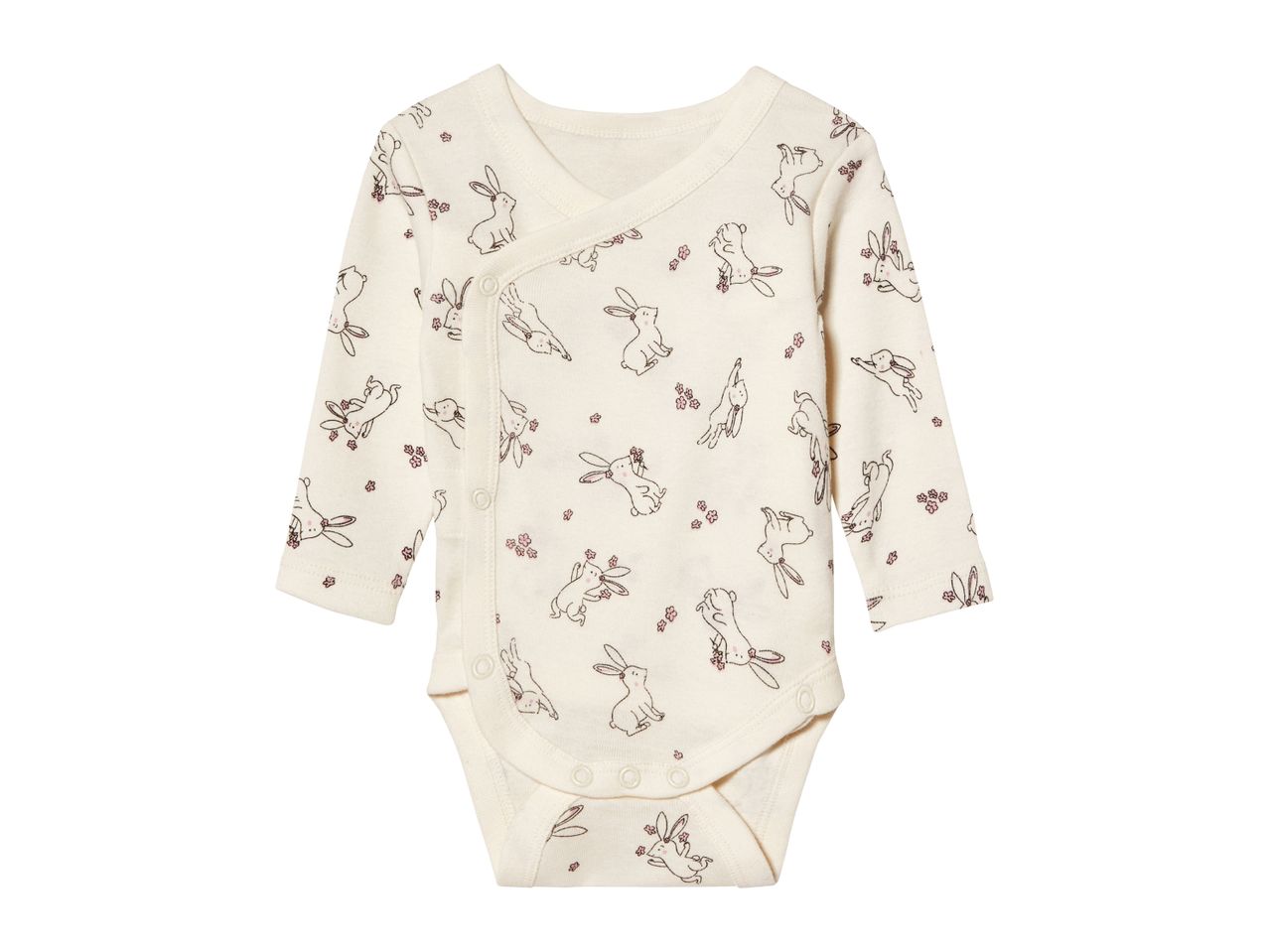Lupilu Cream Baby Wrap-Over Bodysuit
