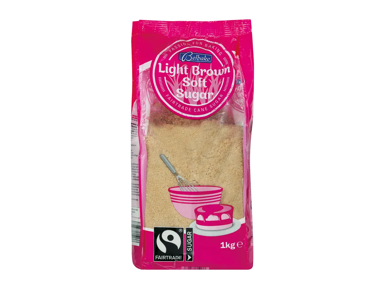 Belbake Light Brown Soft Sugar, 1kg, Fairtrade.
