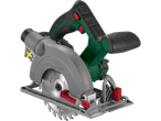 Parkside® 20V Cordless Circular Saw with a grey body, green handle, and red accents