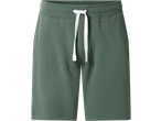 esmara® Men's Jersey Shorts in dark green with white drawstring.