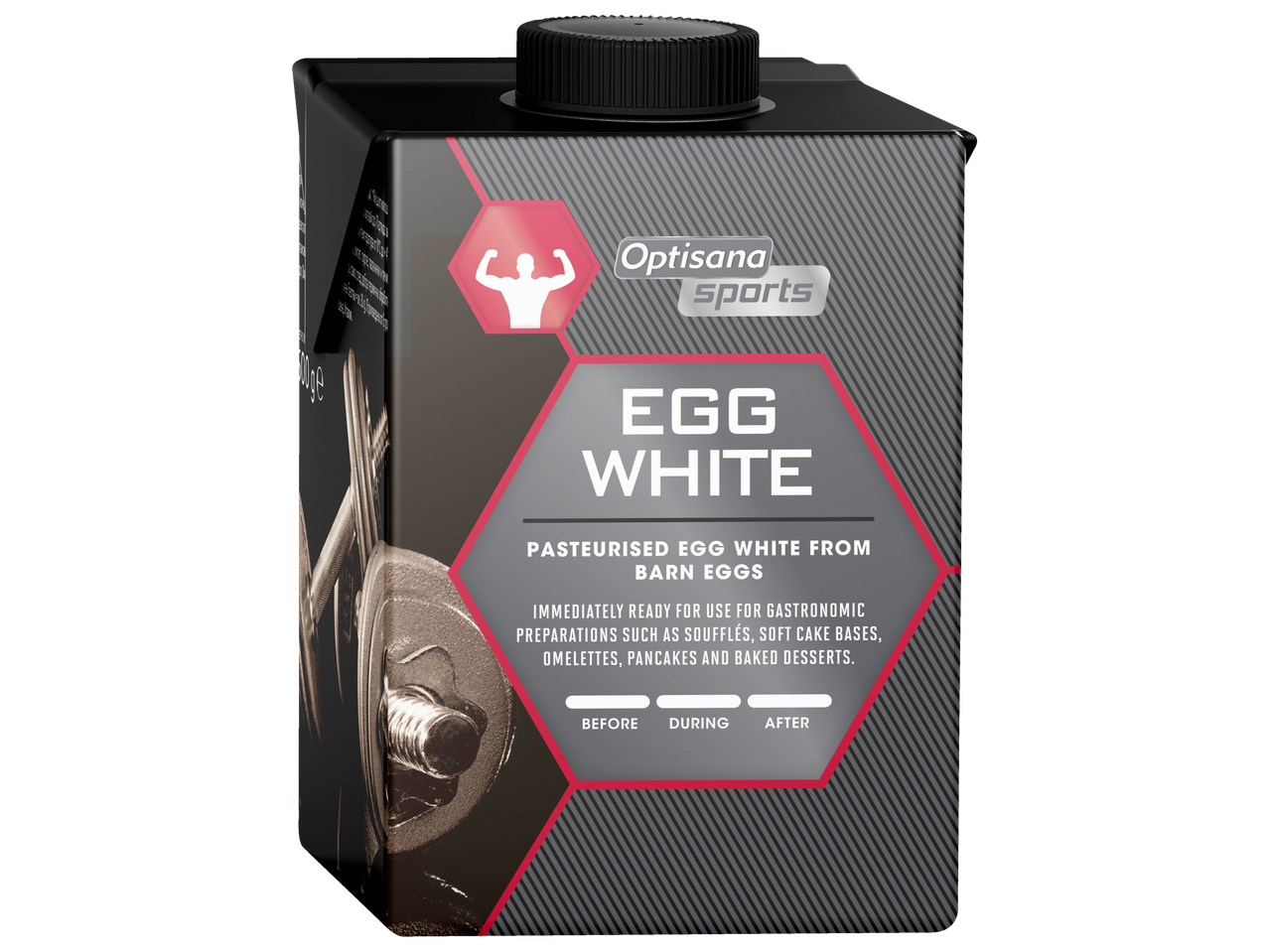 Optisana Sports pastöriseeritud kanamuna valge.