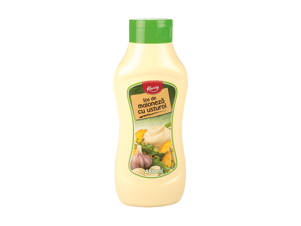 Sos de maioneză Kania cu usturoi, 480 ml.