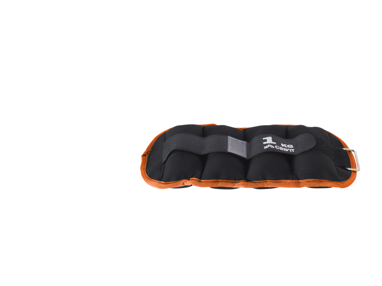 Mustad pahkluu raskused oranži äärisega ja 1 kg märgistusega