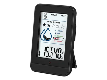 Hőmérséklet- és páratartalomkijelző