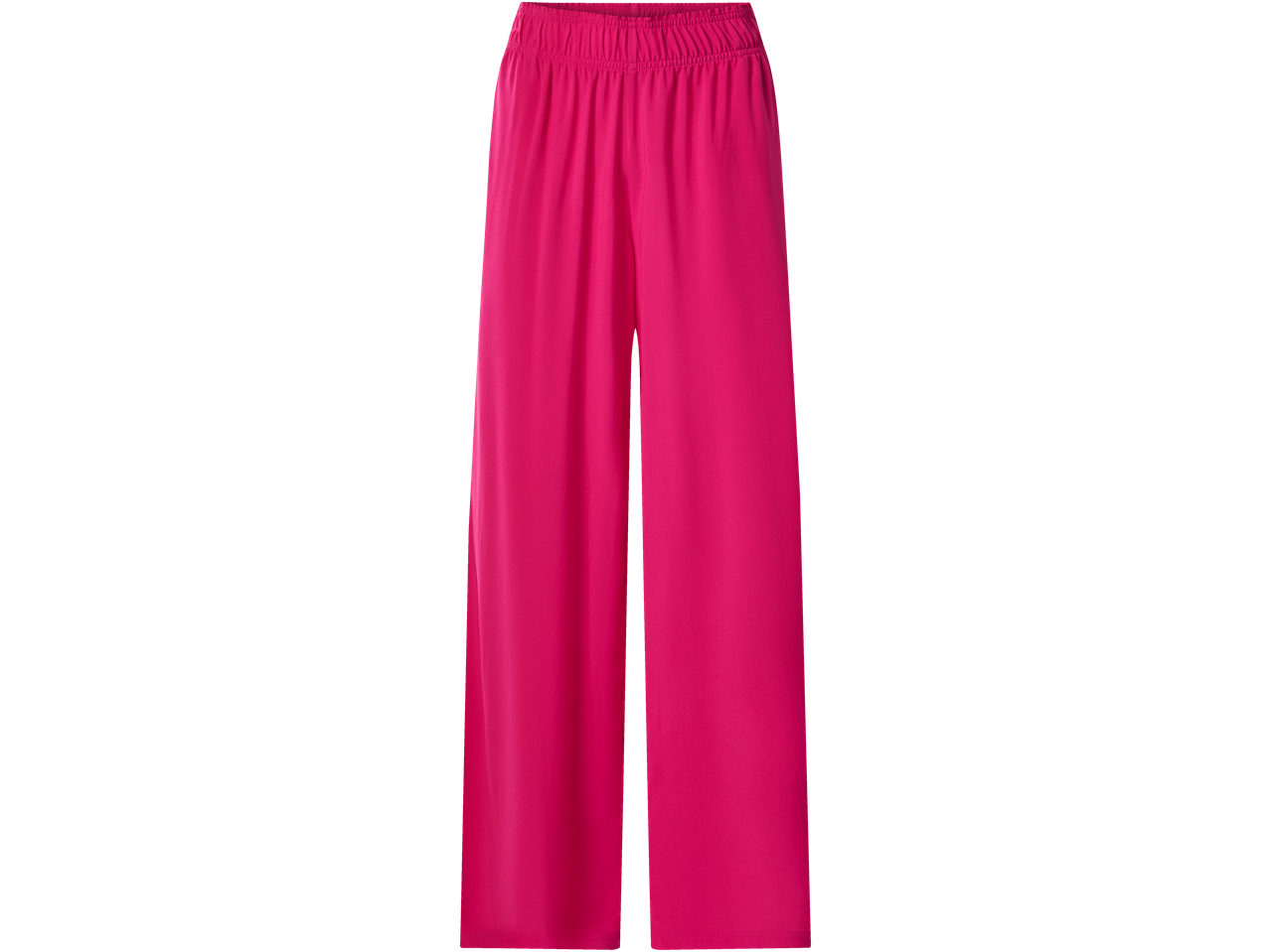 Pantaloni de vară de damă ESMARA fuchsia cu talie elastică.