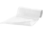 Sensiplast white elastic bandage, unrolled from a roll.