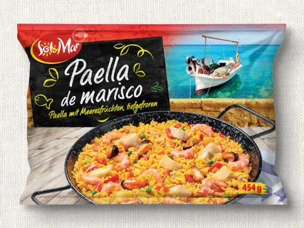 Sol & Mar Paella mit Meeresfrüchten