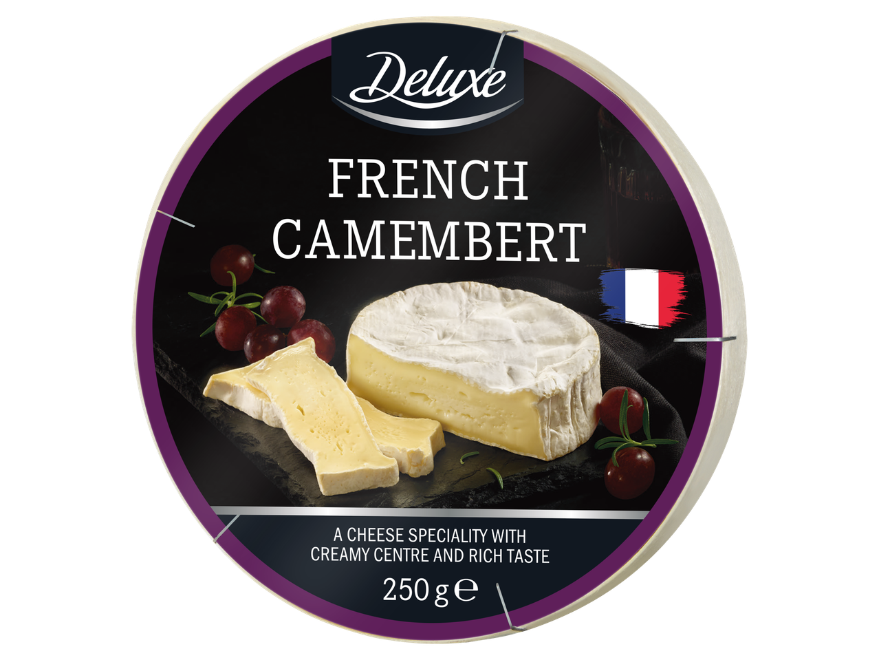 Camembert francez Deluxe, cremos și gustos.