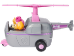 Figurine PAW PATROL Skye avec son hélicoptère gris et rose