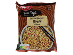 Kania Noodles instantâneos estilo tailandês, sabor carne.