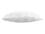 White faux fur cushion