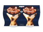 Tiramisu iscreme i to glas med italiensk stil og Rainforest Alliance-certificeret kakao.