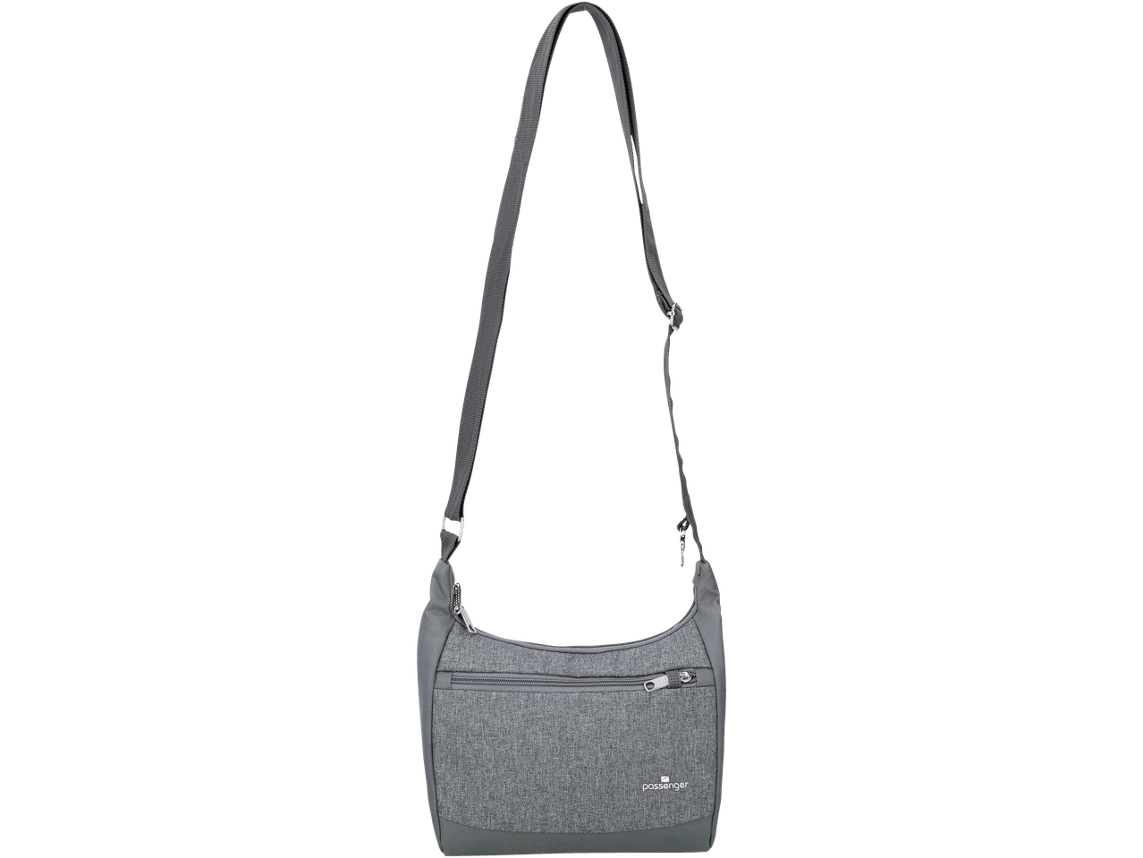 Siva Esmara torba preko ramena sa rajsferšlusima i podesivim kaišem.