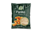 Panko rasp i en mørkegrøn pose med billede af panerede stykker og rasp.
