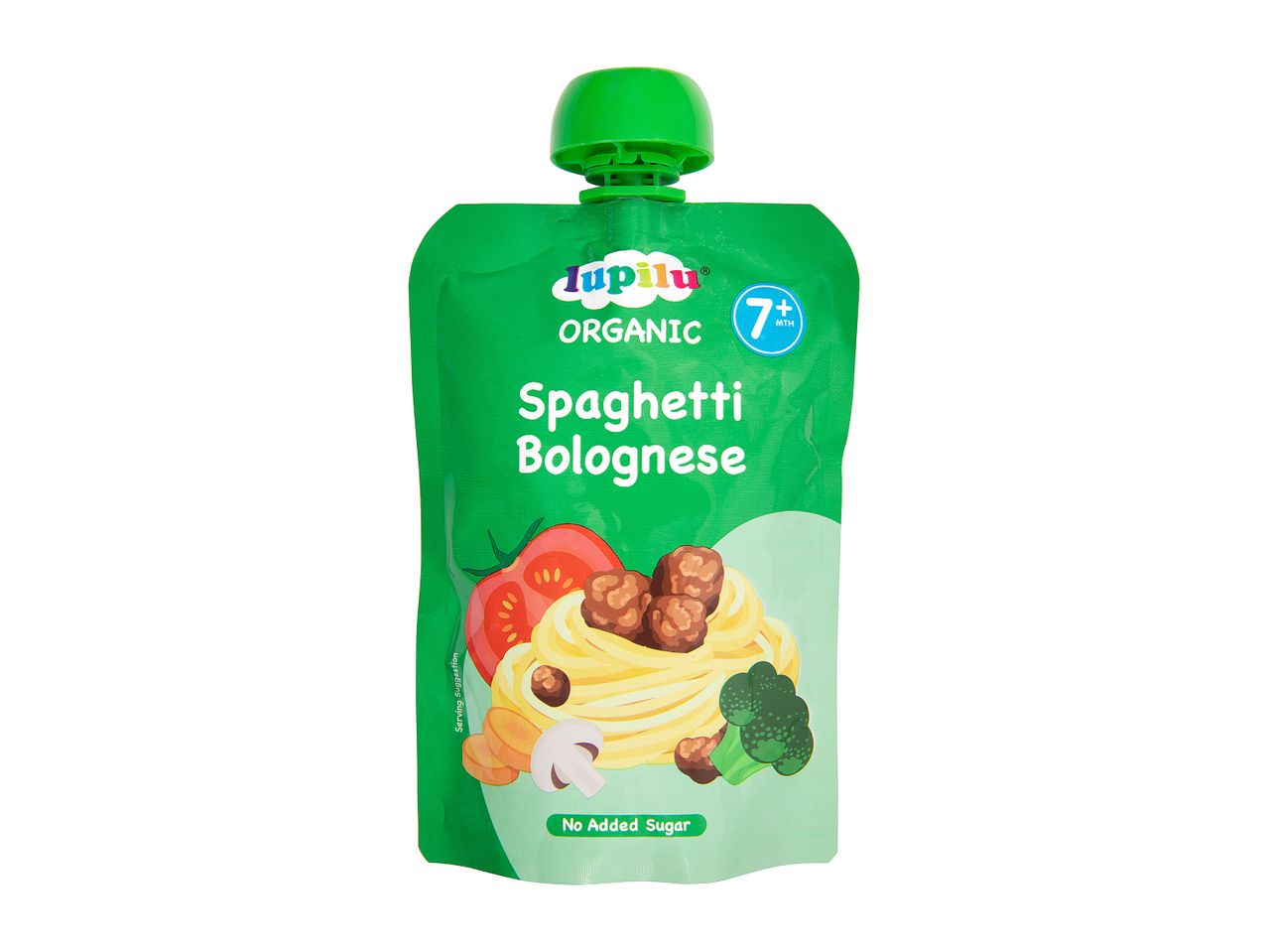 Lupilu Organic baby food: Spaghetti Bolognese, no added sugar, 7+ months.