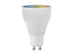 Farverig GU10 LED pære.