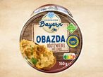 Obazda mit Röstzwiebeln, bayerischer Stil.