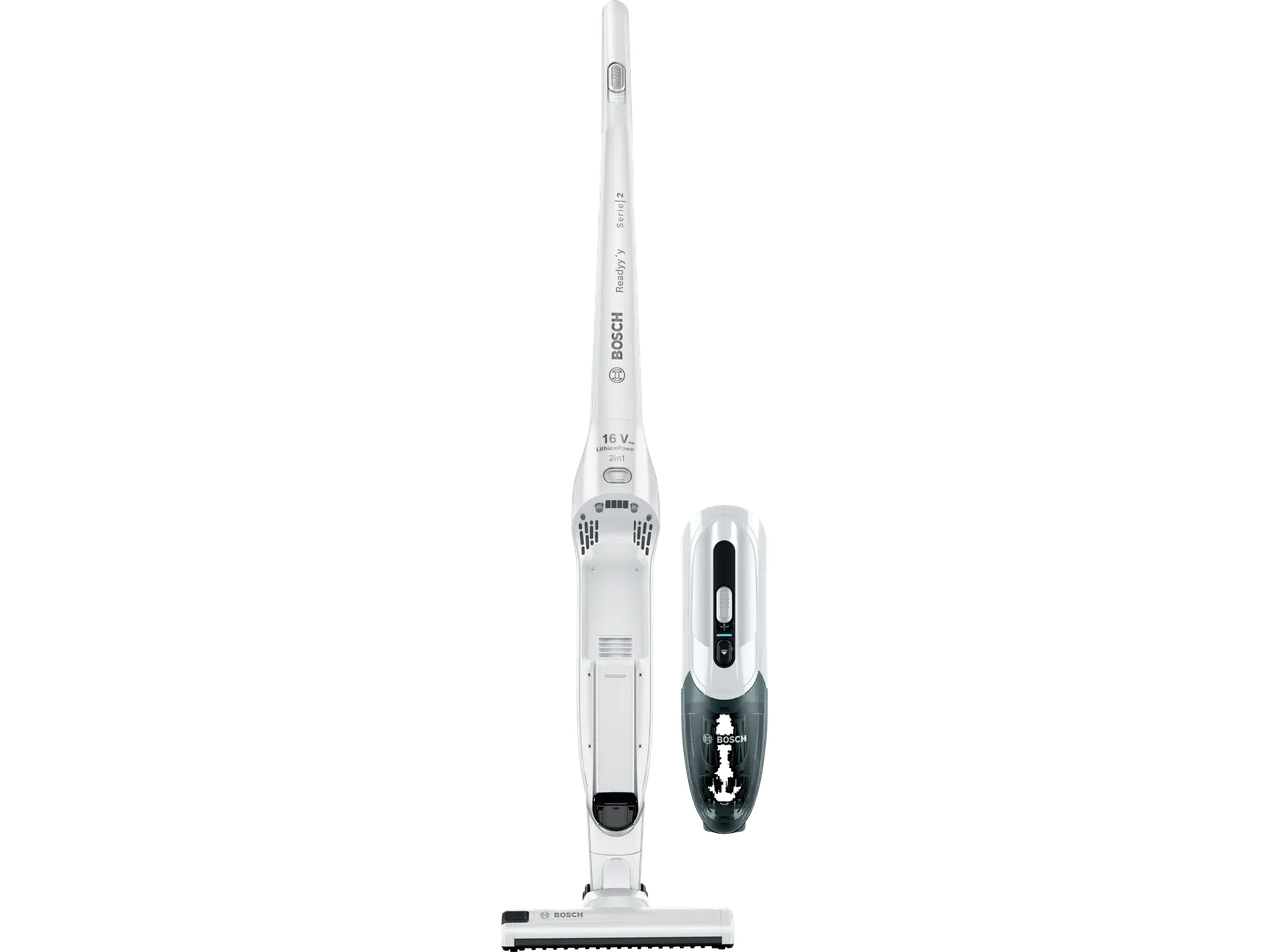 Bosch Ready'y Serie 2: ηλεκτρική σκούπα και χειροκίνητη.