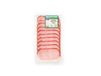 Alpenfest Smoked Pork Loin Slices, 100g pack with nutritional information.