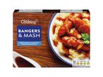 What's Cooking? Bangers & Mash: pork sausages and creamy mashed potato.