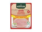 Glensallagh Deli Style Traditional Crumbed Irish Ham, Family Value Pack (320g, 15 slices).