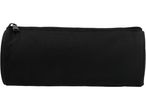 Astuccio nero in tessuto con cerniera.