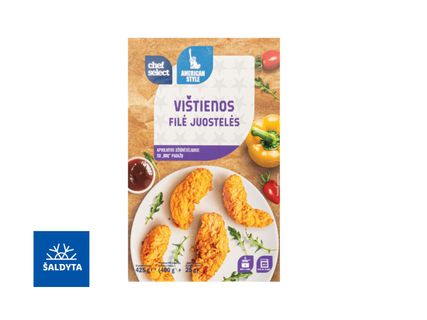 Vištienos filė juostelės su „BBQ“ padažu
