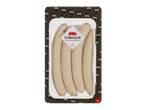 Saucisses grillées Cobolux, « Saucisse grillée » dans une barquette en plastique transparent.