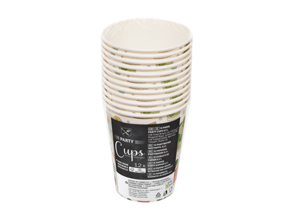 Pahare din carton cu model, 200 ml