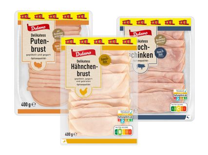 XXL Dulano Delikatess Hähnchenbrust/Kochschinken/Putenbrust