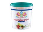 A large bucket of Brinza Vegetable Salad.