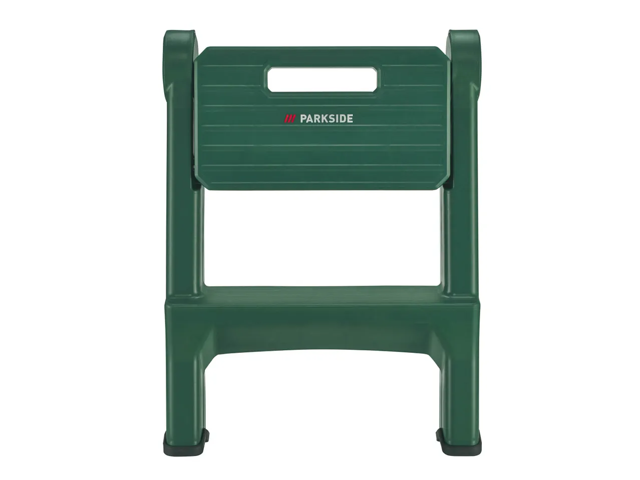 Sgabello a due gradini verde con logo Parkside