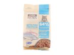 Coshida PureTaste: cat food with 64% animal derivatives (including fish).