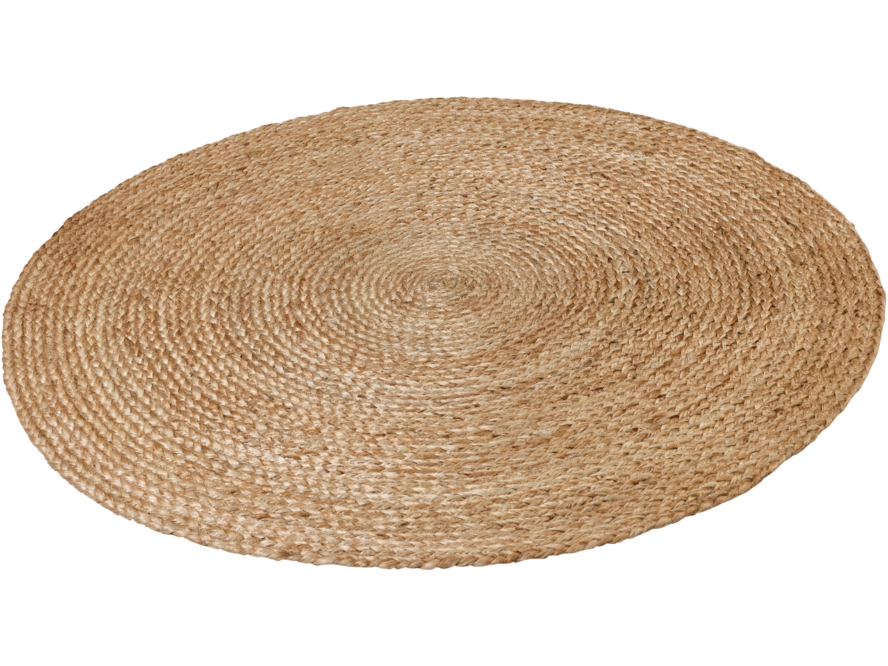 Round braided jute rug