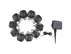 Solar light string with ten lanterns.