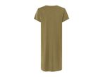 Olive green midi t-shirt dress.