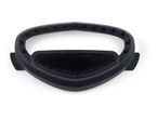 Black fabric brush attachment for a garment steamer or vacuum cleaner.