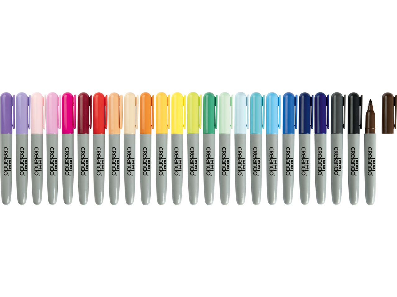 Set farbiger Permanentmarker von Crelando®.