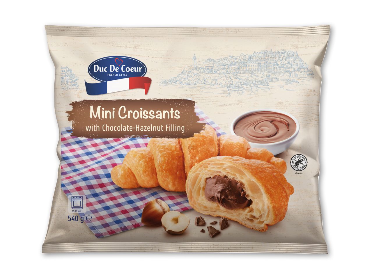 Minicroissanter med fyld
