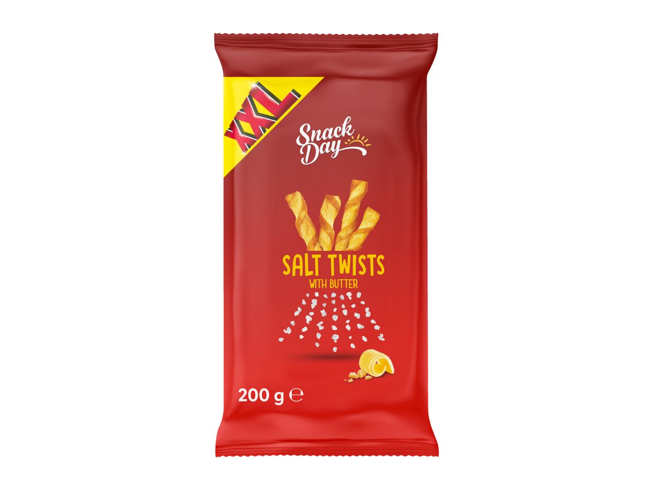 Snack Day Salt Twists with Butter, XXL 200g