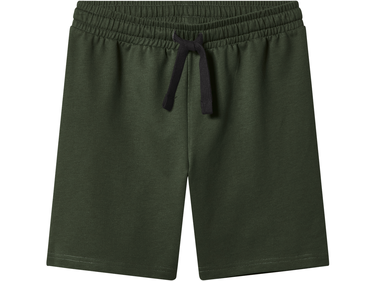 ESMARA KIDS tamnozeleni šorts od žerseja sa crnom pertlom.