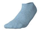 Single light blue ankle sock with ribbed texture
