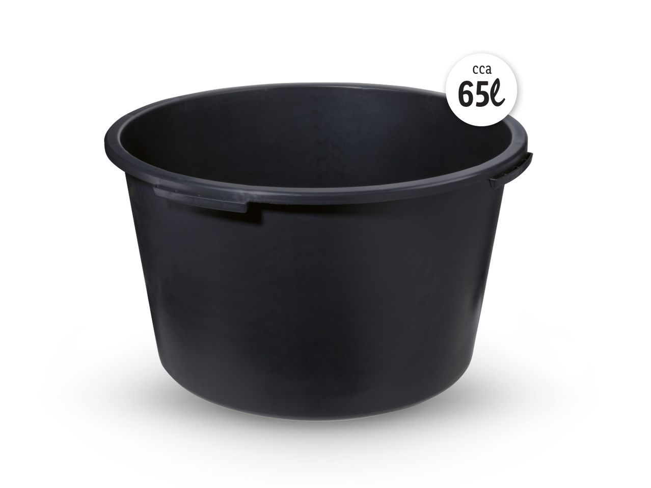 Crna plastična kanta od 65 litara.