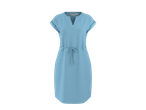 ESMARA svetloplava ženska haljina sa V-izrezom i kaišem na vezivanje