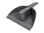 Grey dustpan and brush set