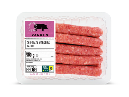 Varkenschipolataworstjes