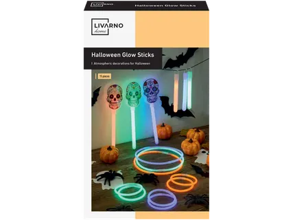 Šviečiančios Helovino dekoracijos